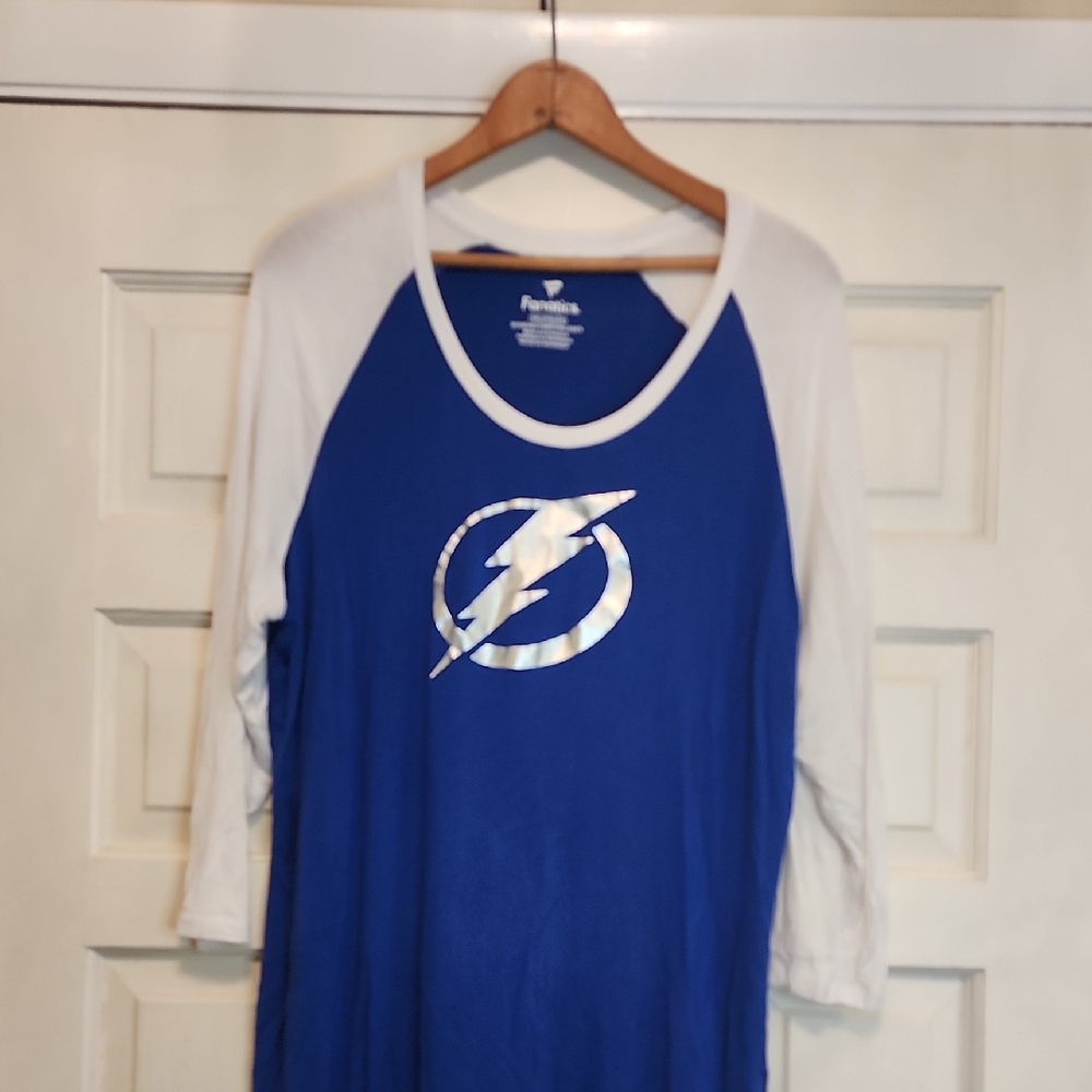 Fanatics XXL Knit Top Thin Material Night Shirt Soft Lounging Long Raglan Sleeve